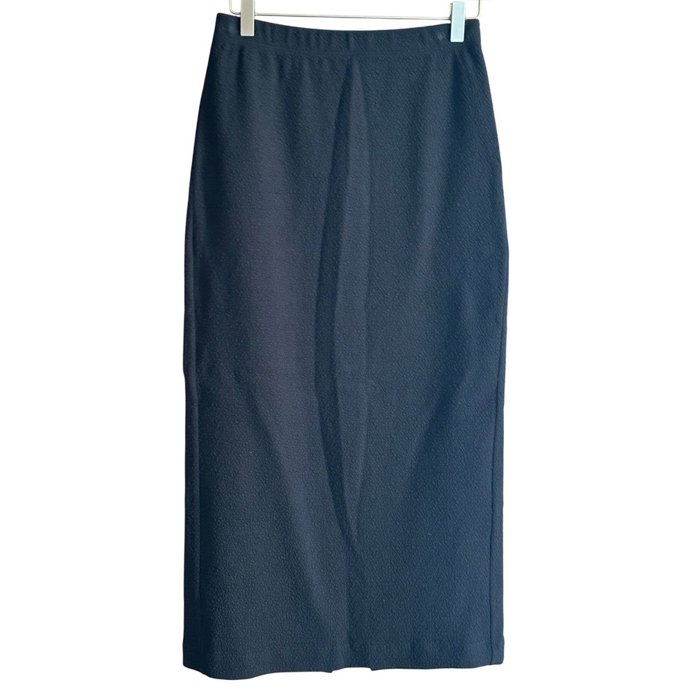 Enza Costa Textured Jacquard Skirt Small NWT Quiet Luxury Minimalist Classic